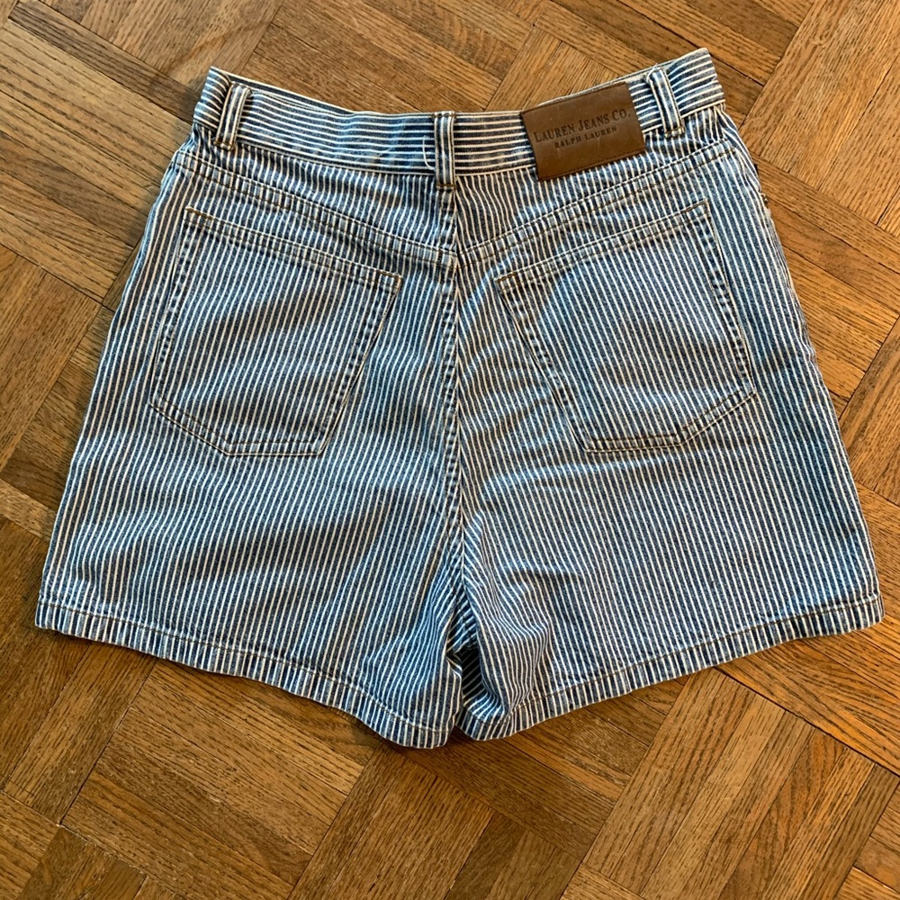 VINTAGE Ralph Lauren railroad stripe shorts